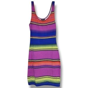 Colorful Striped Women's Dress